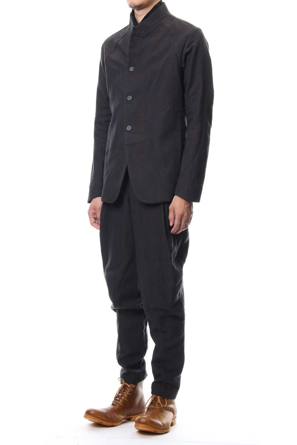 Relax pants   silk / linen check