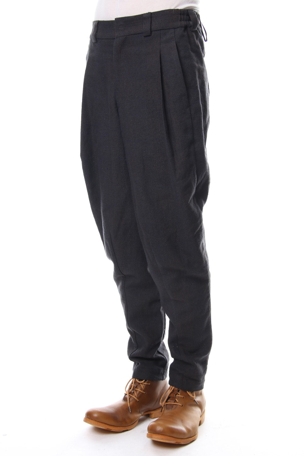 Relax pants   silk / linen check