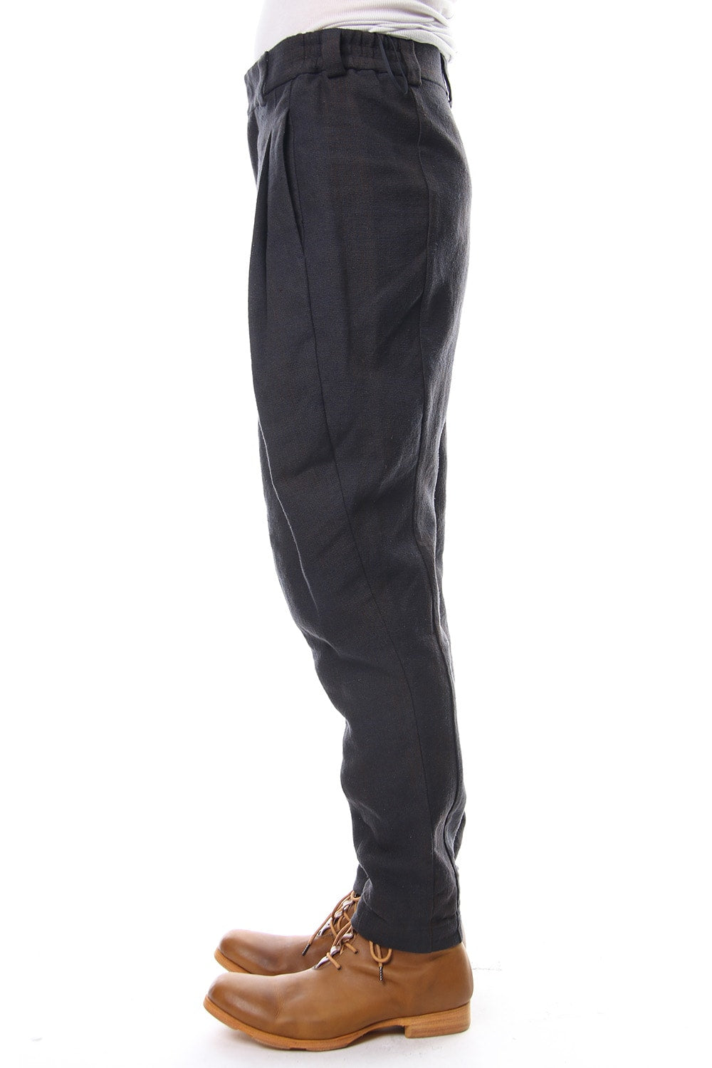 Relax pants   silk / linen check