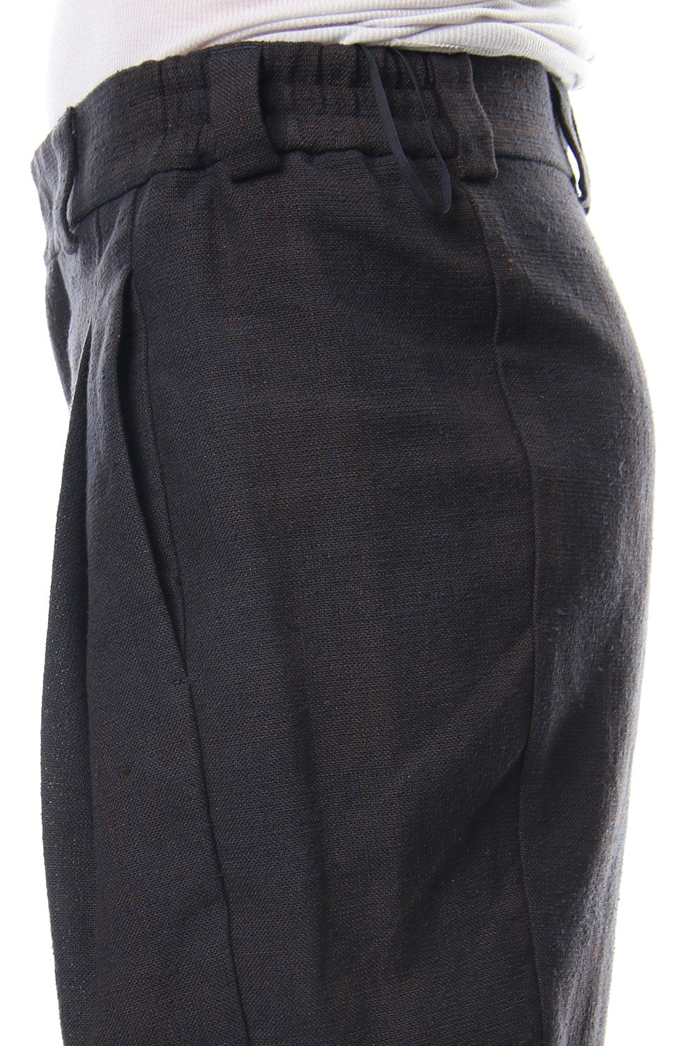 Relax pants   silk / linen check