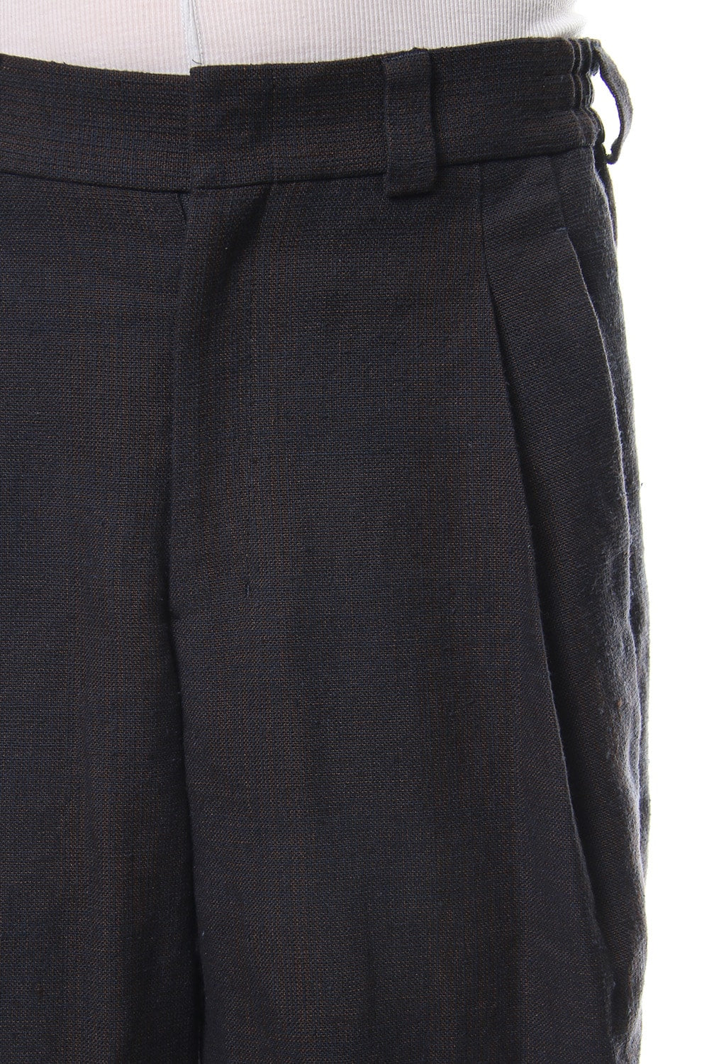 Relax pants   silk / linen check