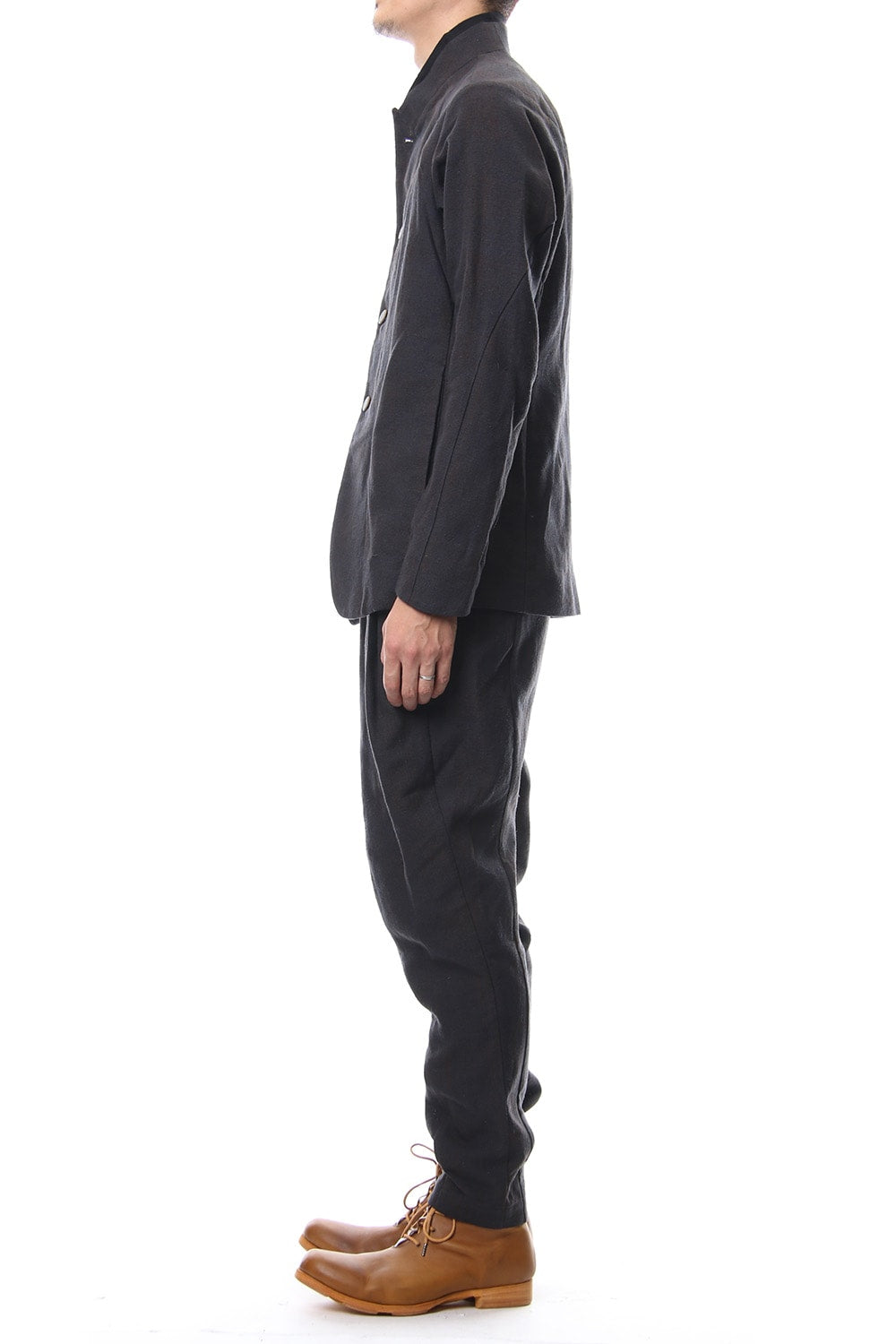 Relax pants   silk / linen check