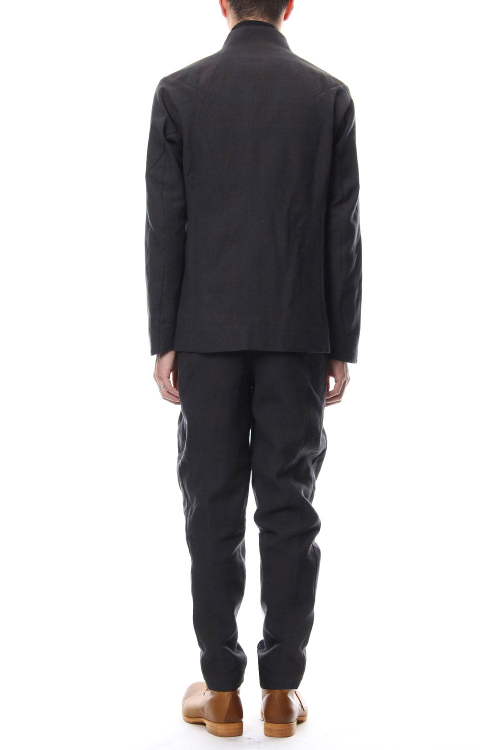 Relax pants   silk / linen check