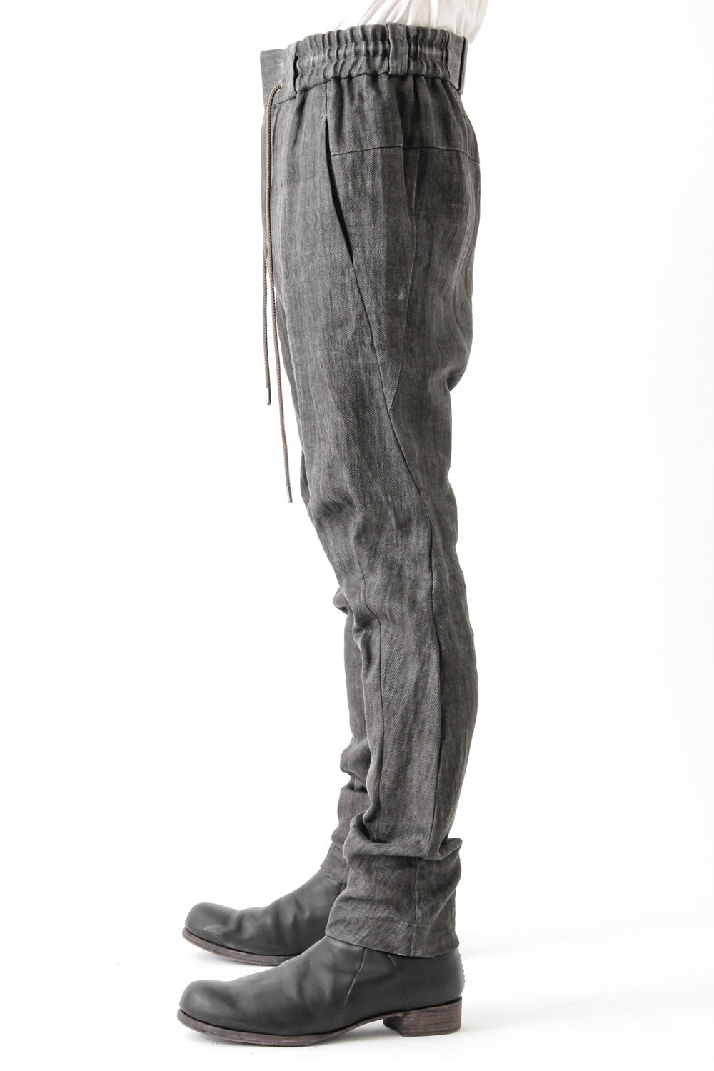 Easy Pants Linen Denim Charcoal Dyed