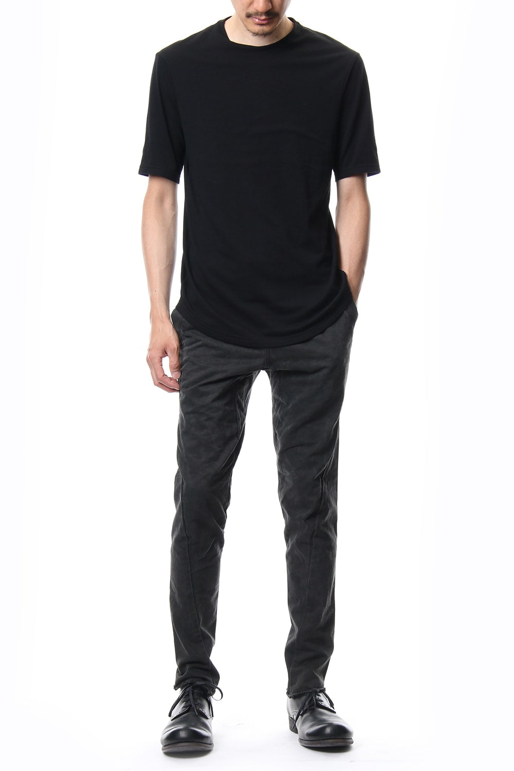 Slim pants  hard wash garment dye