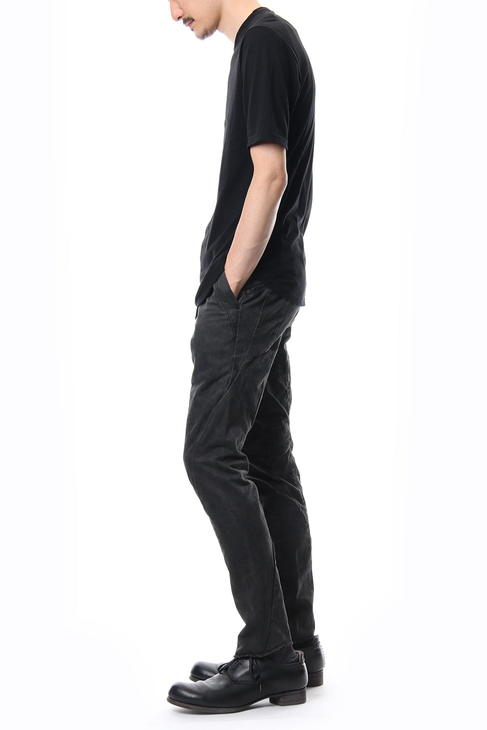 Slim pants  hard wash garment dye