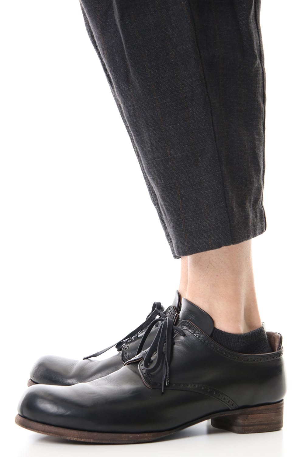 Linen Stripe Cropped Pants