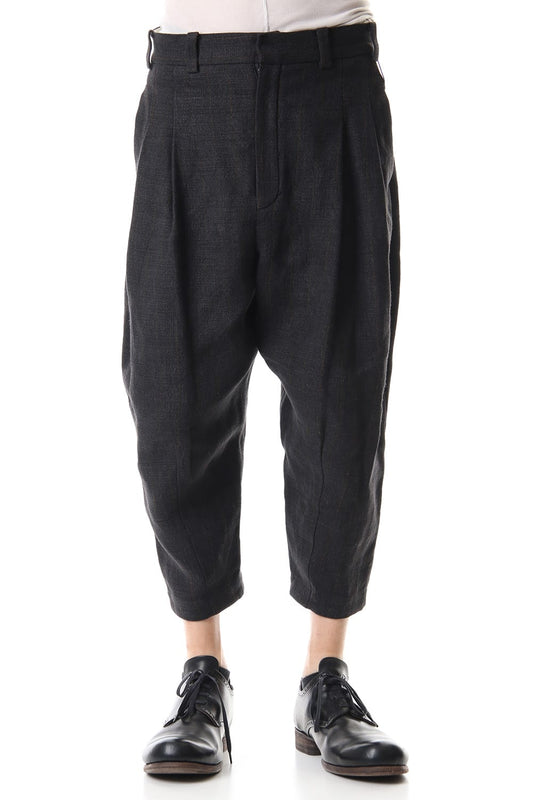 Linen Stripe Cropped Pants