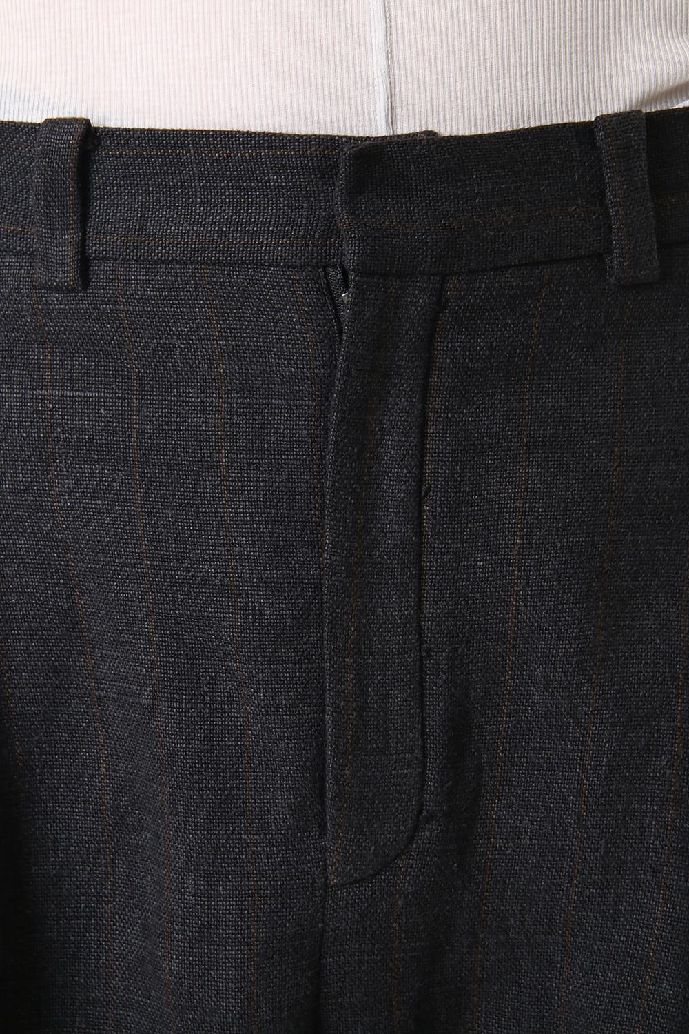 Linen Stripe Cropped Pants