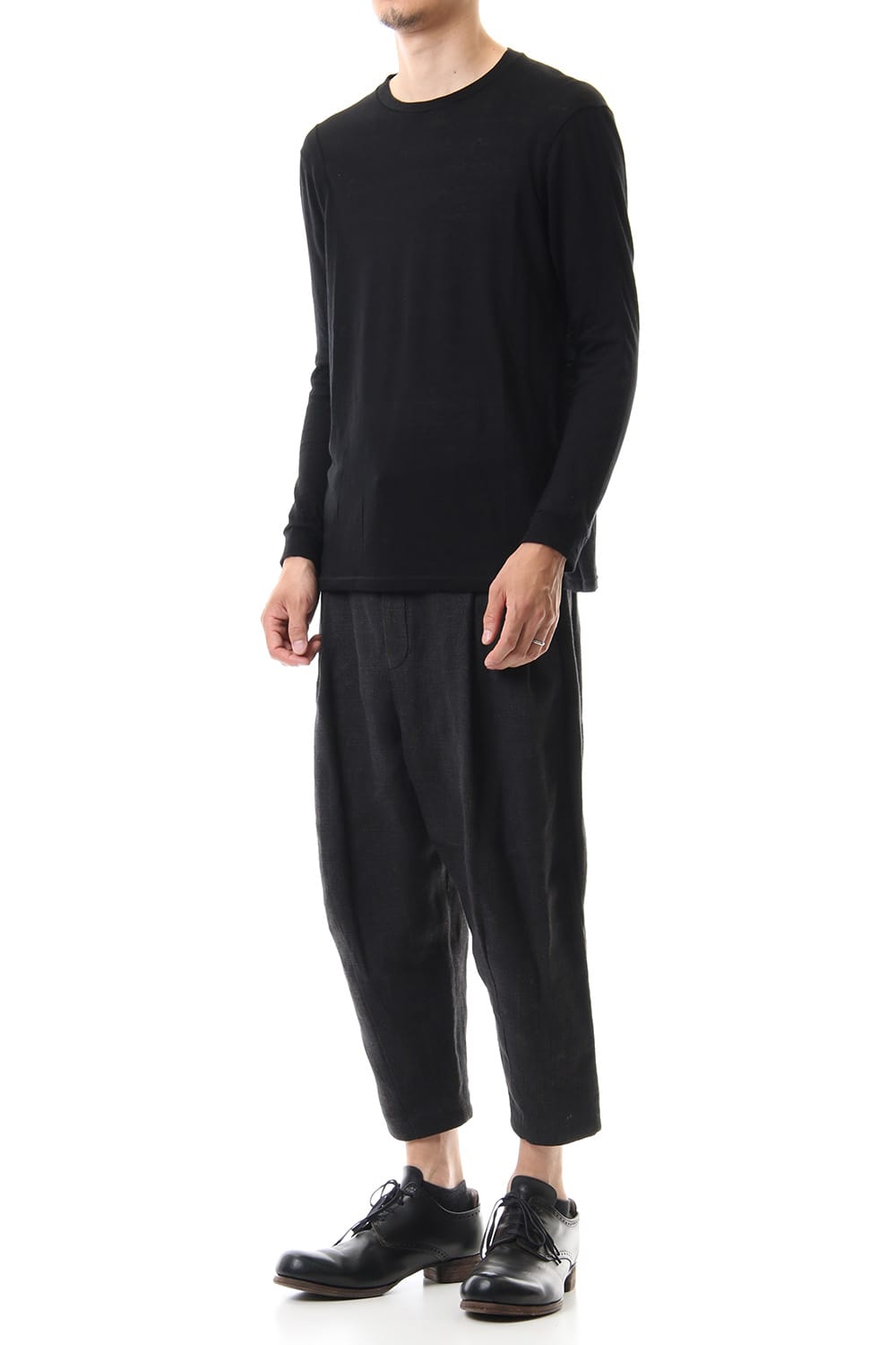 Linen Stripe Cropped Pants