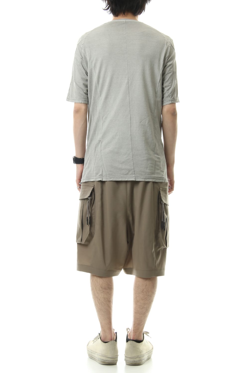 Cargo short pants wool stretch