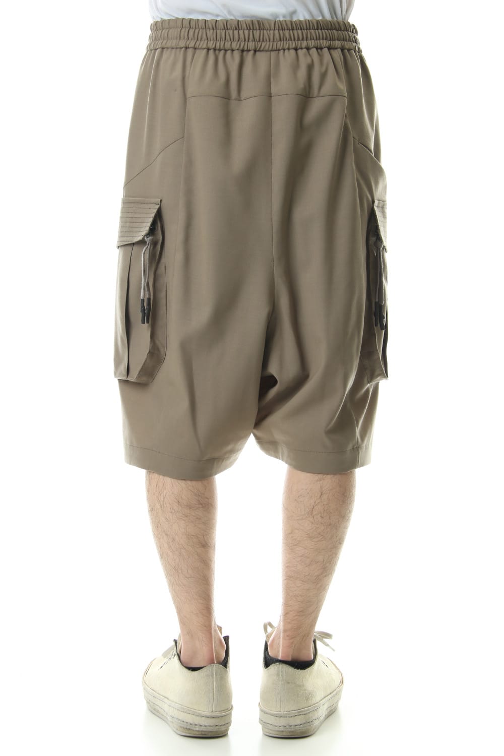 Cargo short pants wool stretch