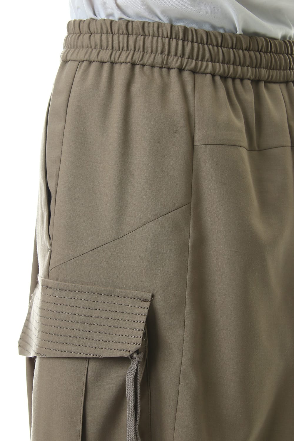 Cargo short pants wool stretch