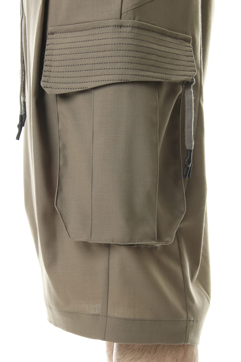 Cargo short pants wool stretch