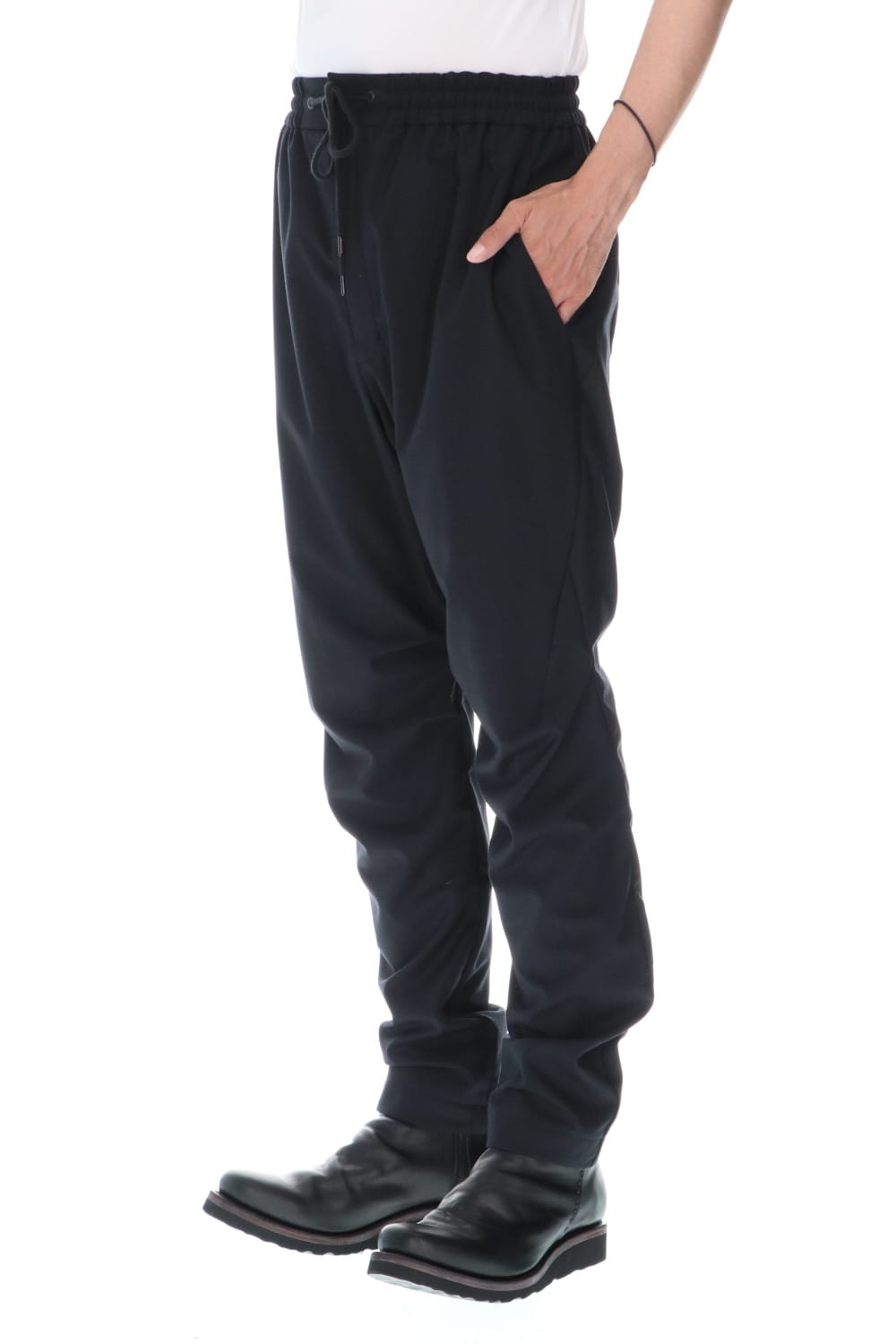 Easy pants wool super140’s shadow stripe