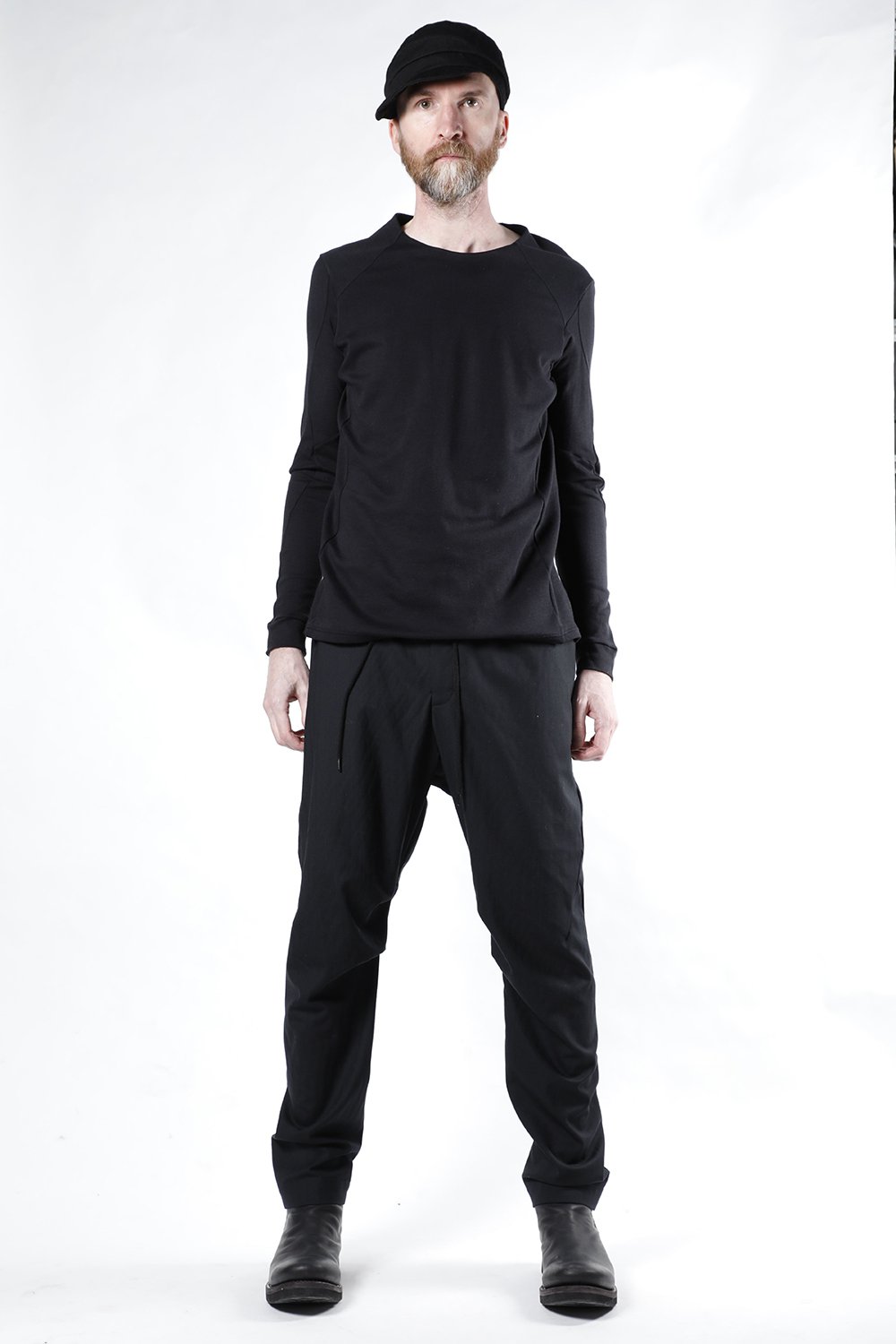 Easy pants wool super140’s shadow stripe