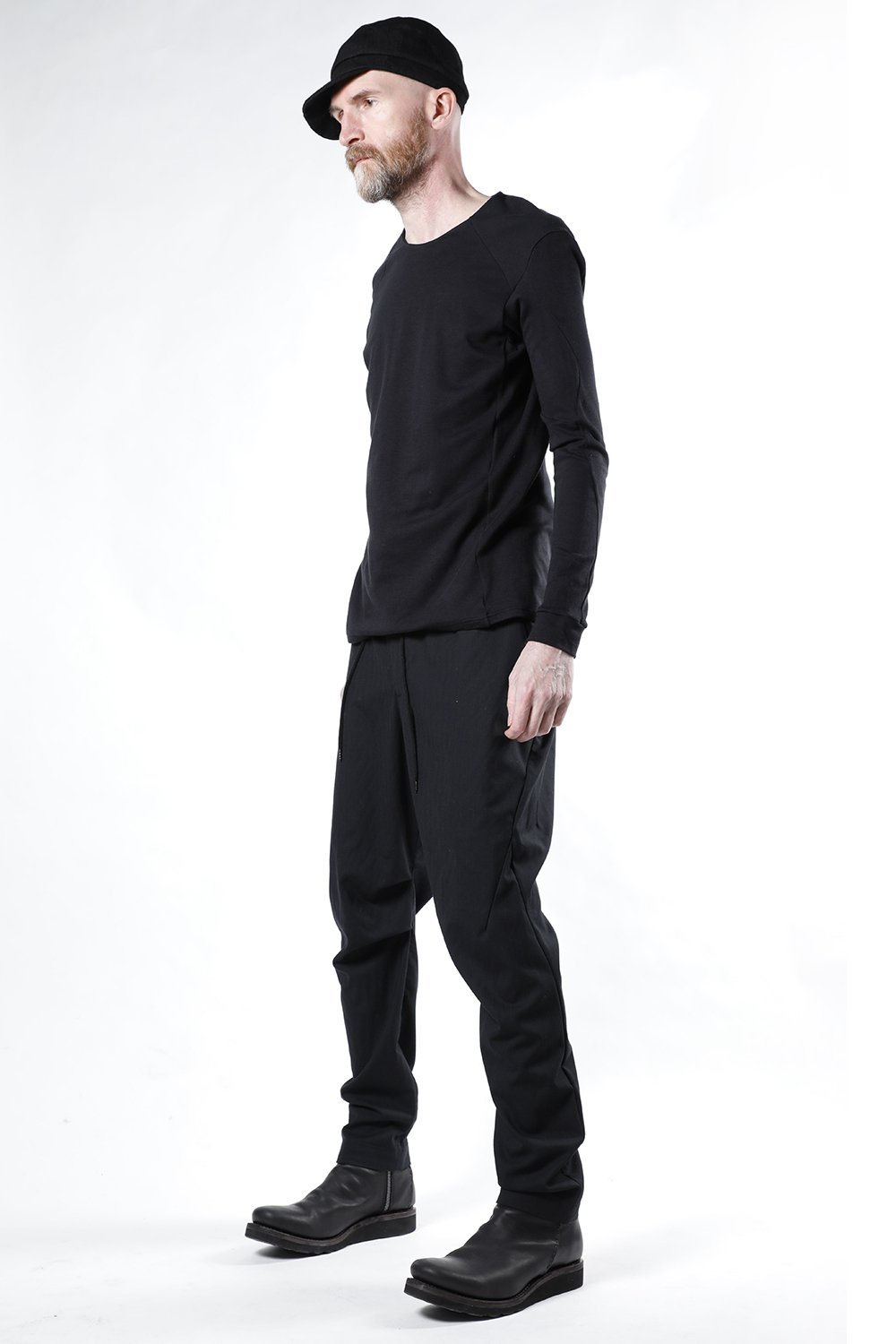 Easy pants wool super140’s shadow stripe