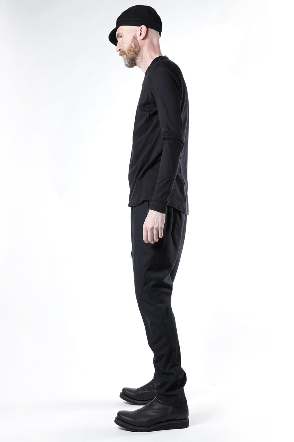 Easy pants wool super140’s shadow stripe