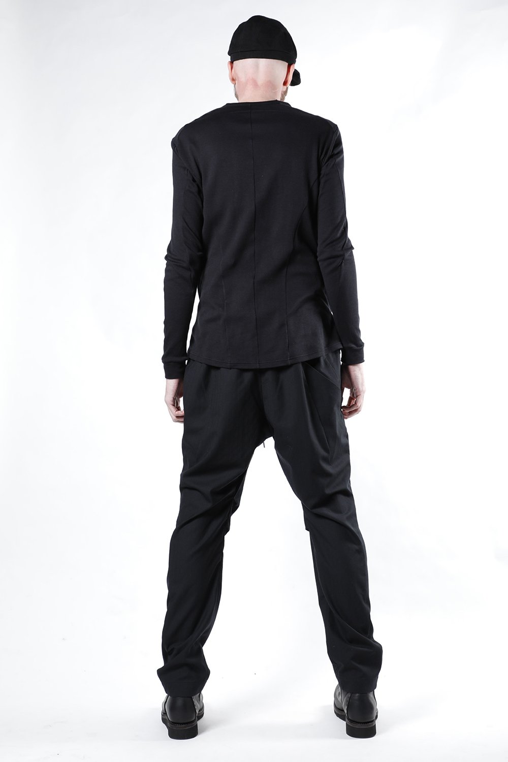 Easy pants wool super140’s shadow stripe