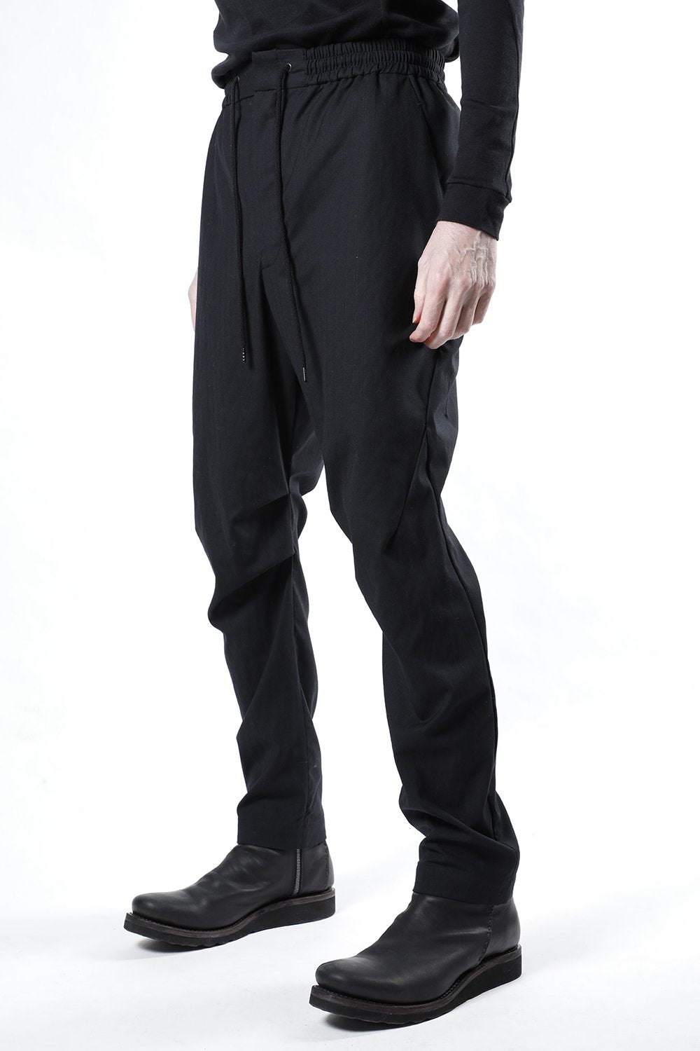 Easy pants wool super140’s shadow stripe
