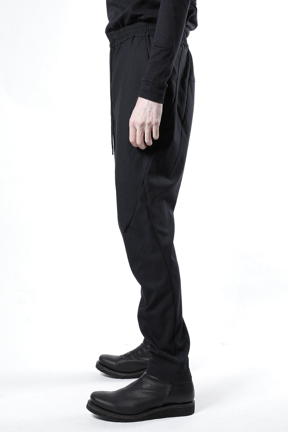 Easy pants wool super140’s shadow stripe