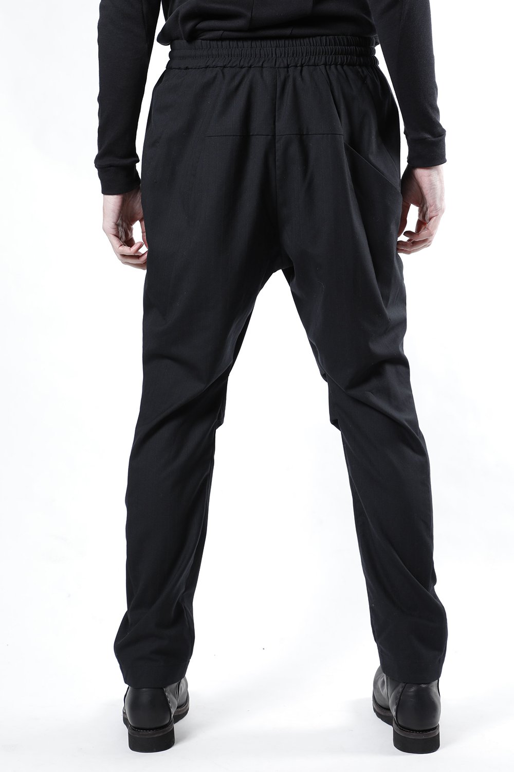 Easy pants wool super140’s shadow stripe