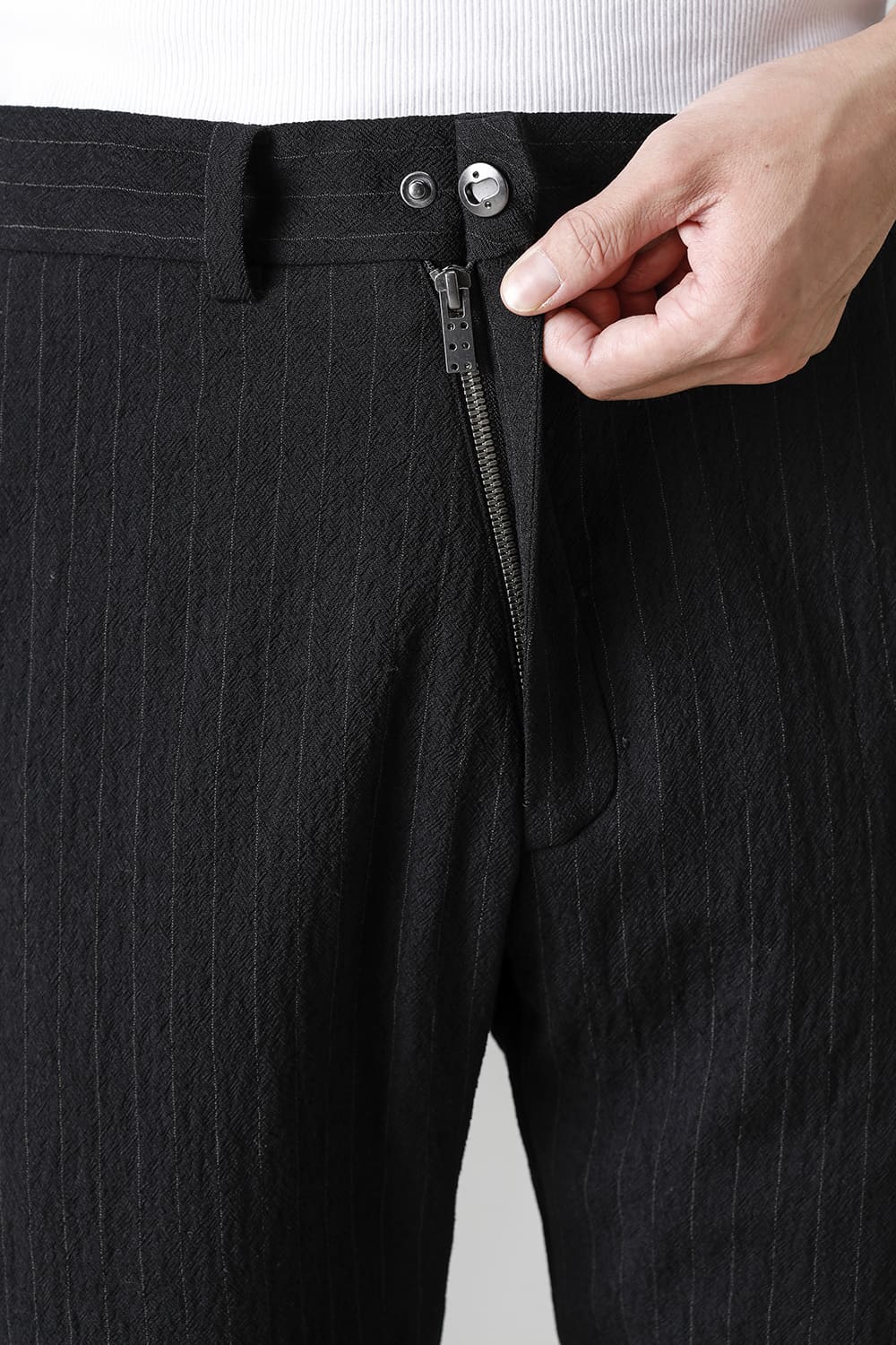 Slim pants shrink wool stripe