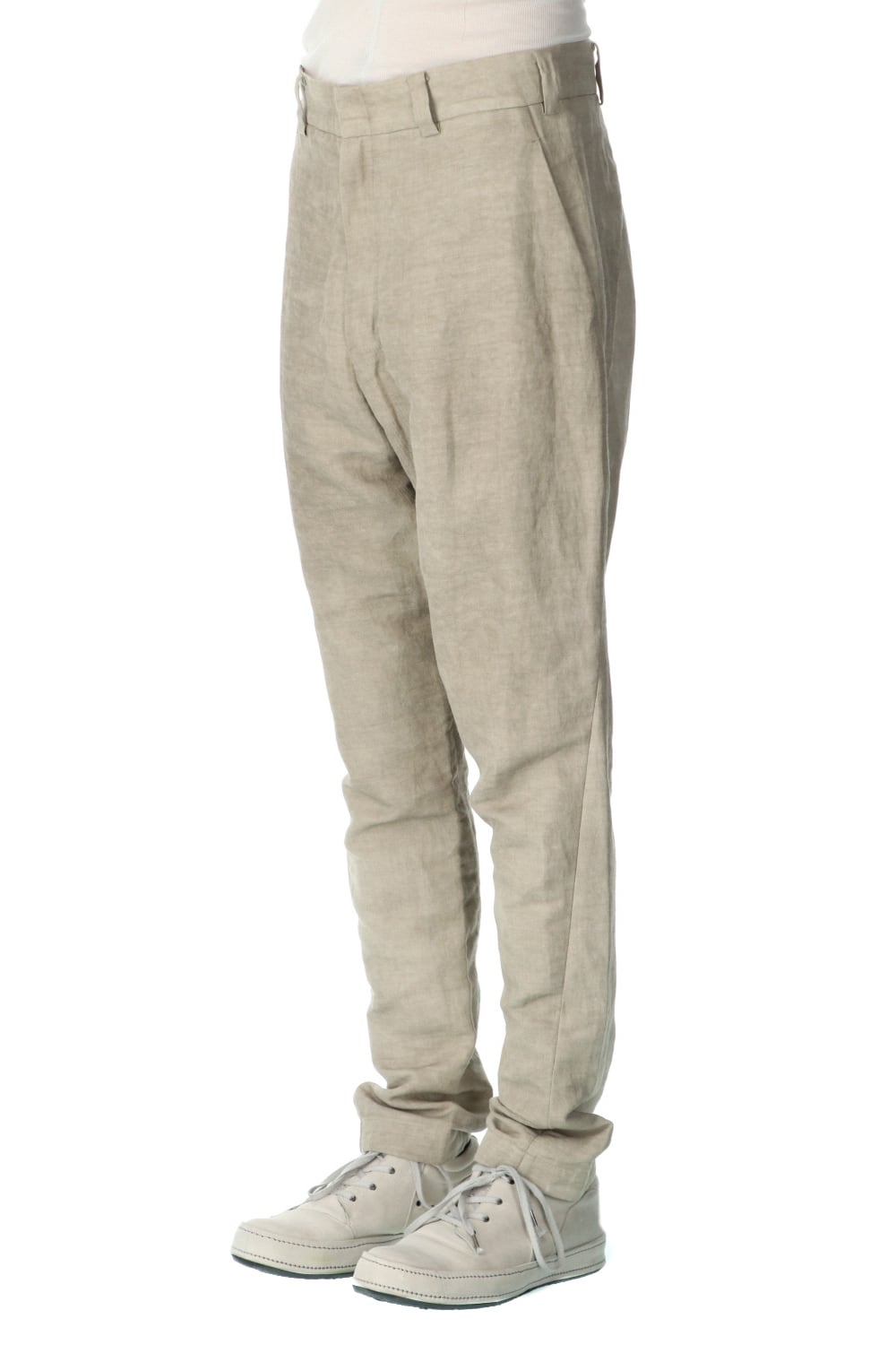 ドロップクロッチパンツ コットン / ラミ / カナパ コールドダイ