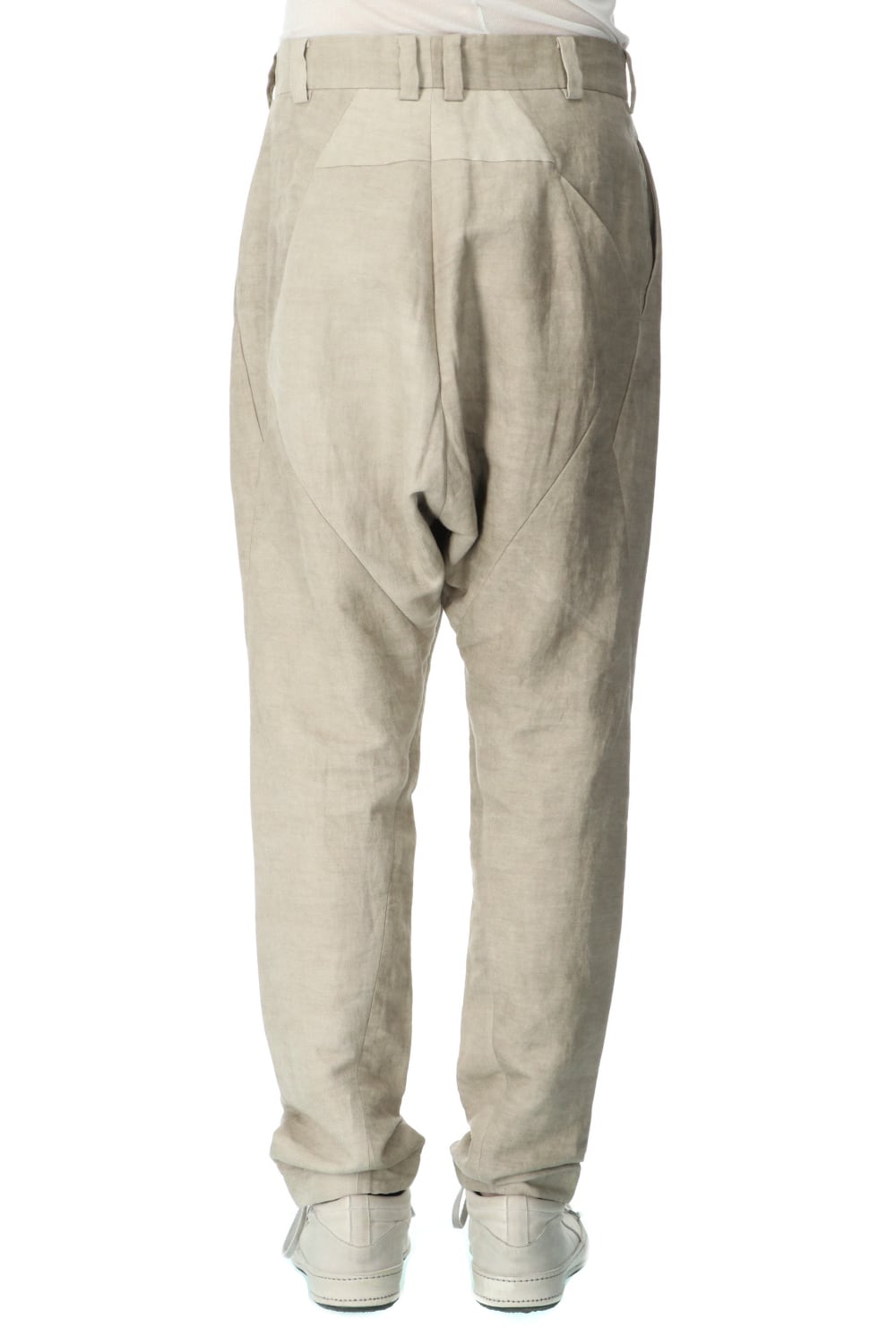 ドロップクロッチパンツ コットン / ラミ / カナパ コールドダイ