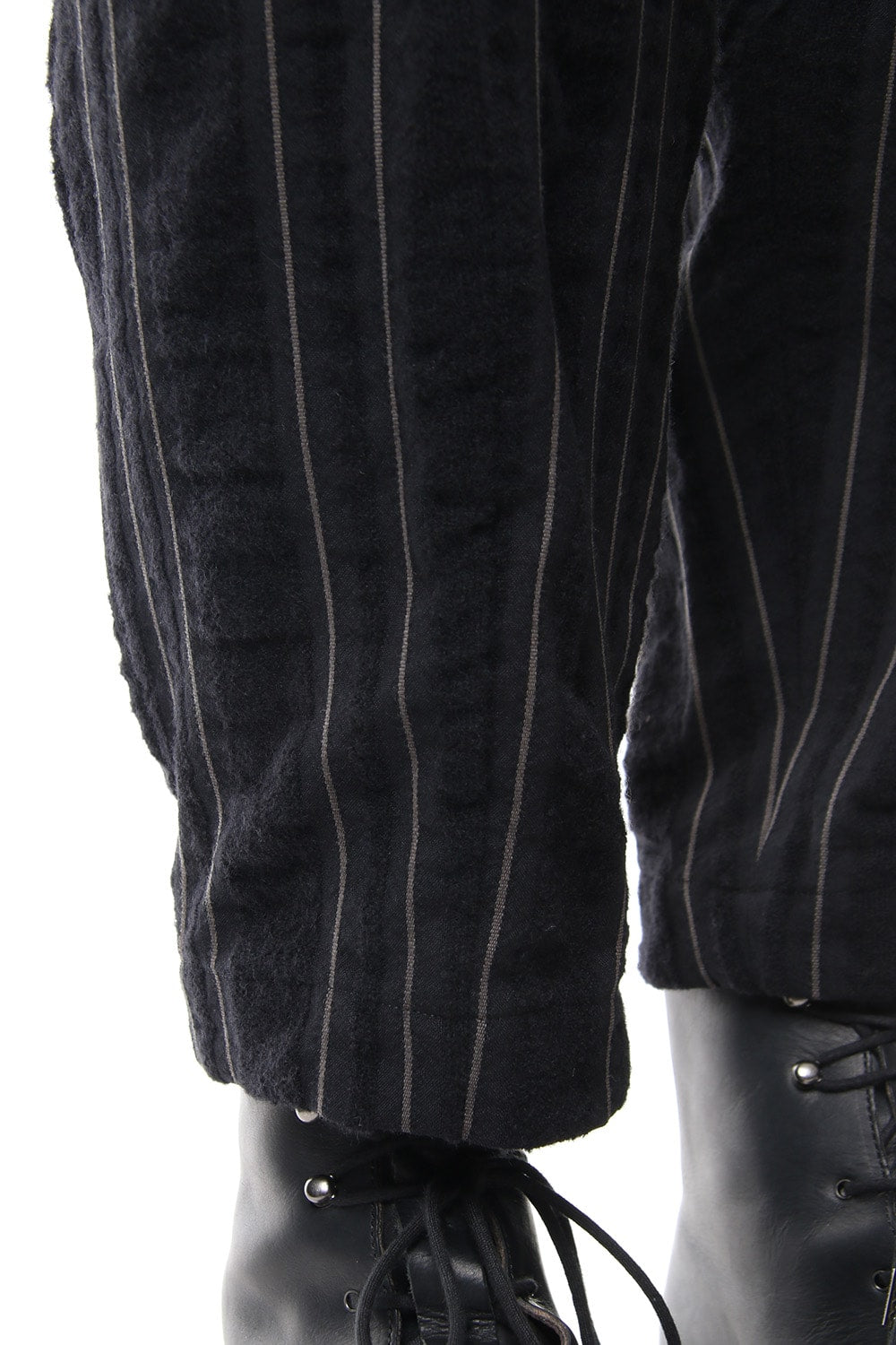 Cropped Pants Wool/ Cotton Stripe