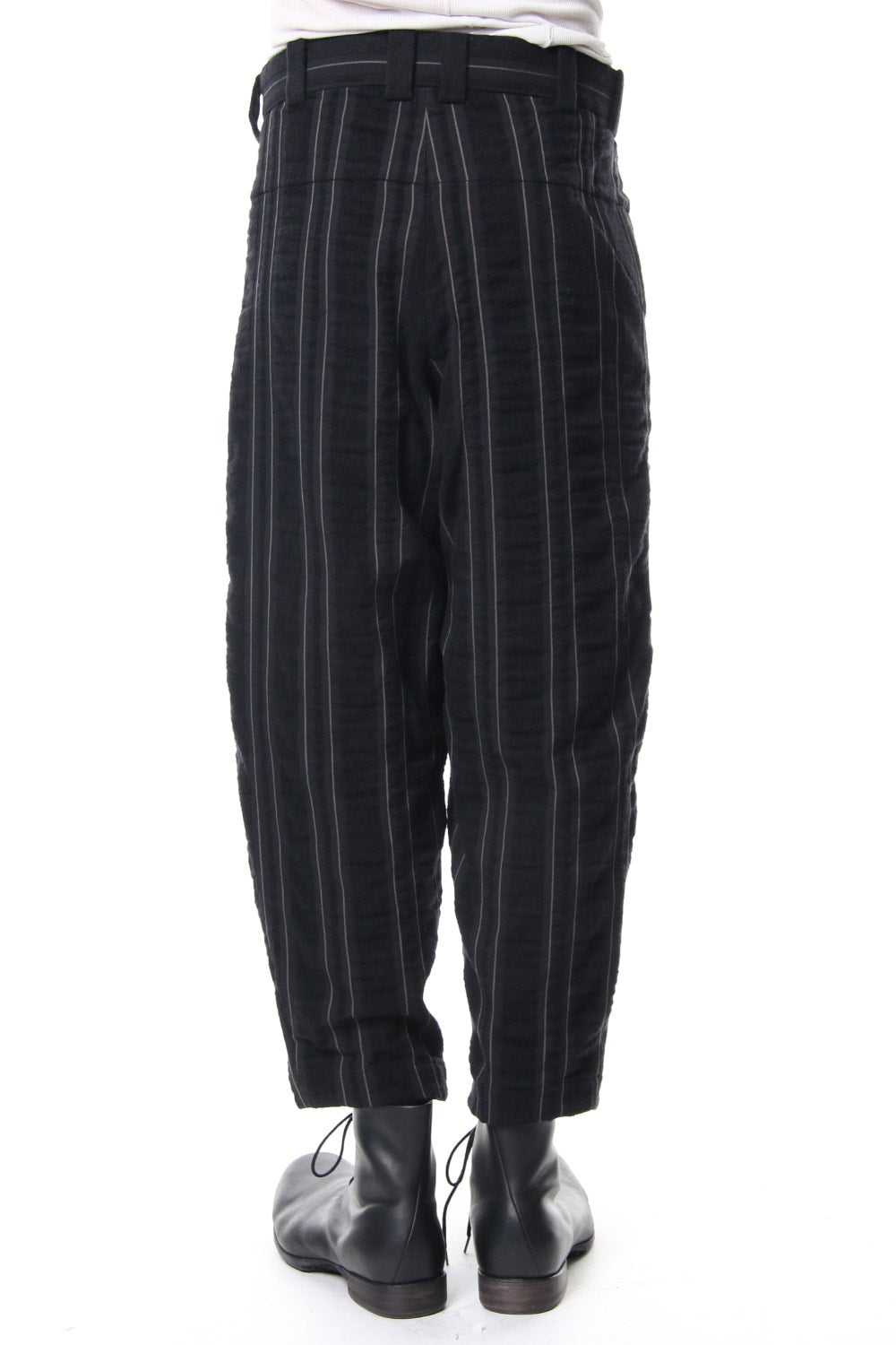 Cropped Pants Wool/ Cotton Stripe