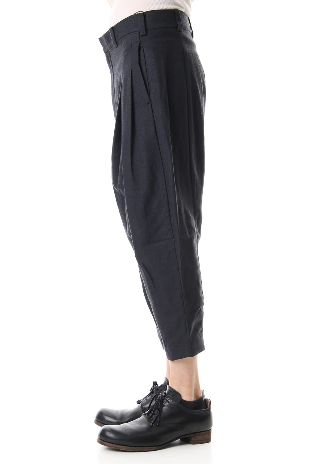 Cropped pants virgin wool / silk