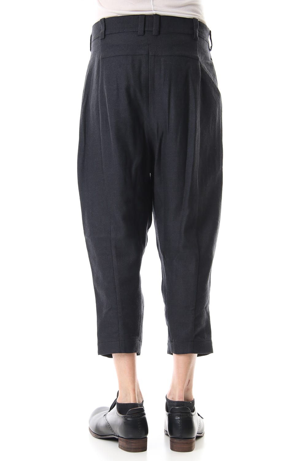 Cropped pants virgin wool / silk