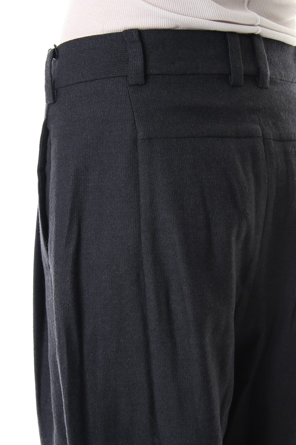 Cropped pants virgin wool / silk