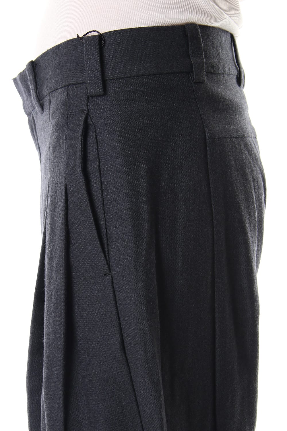 Cropped pants virgin wool / silk