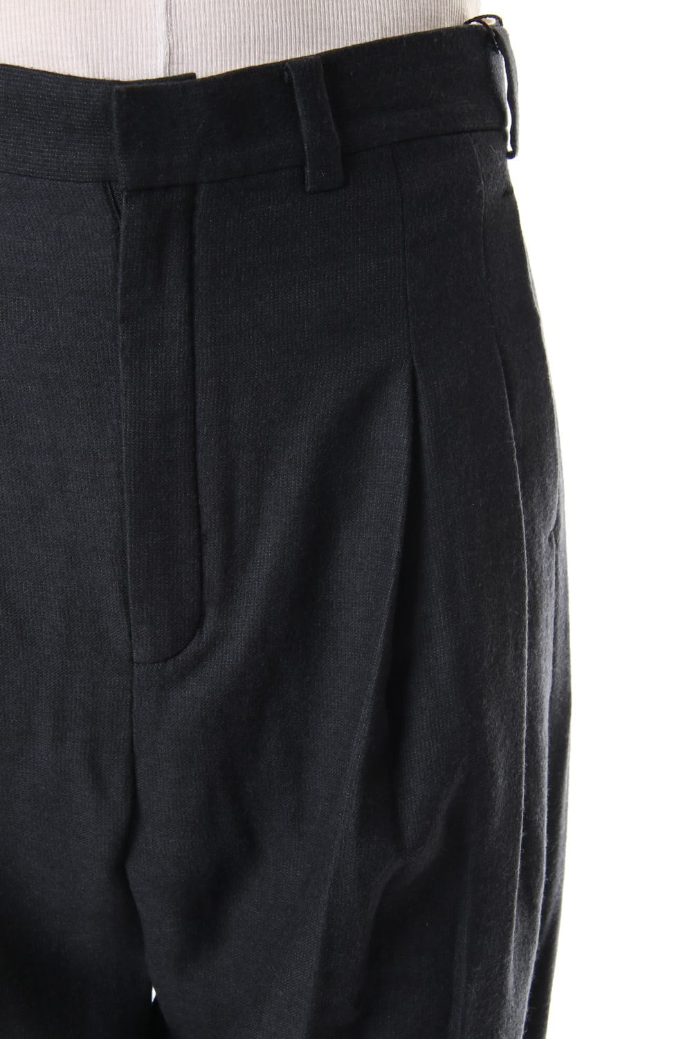 Cropped pants virgin wool / silk