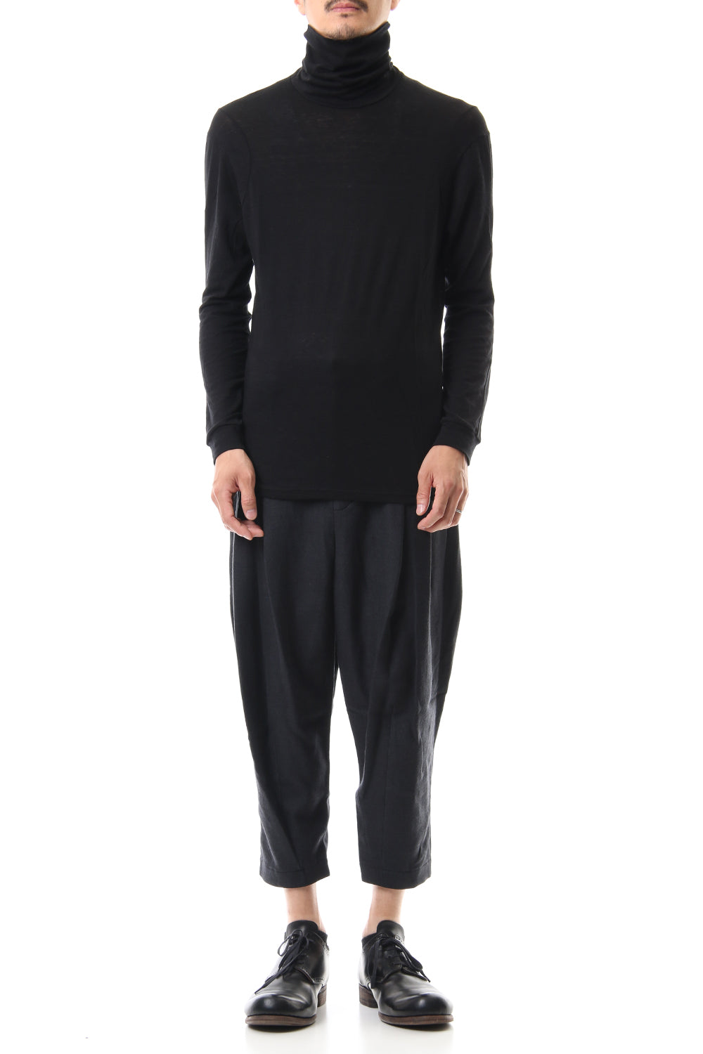 Cropped pants virgin wool / silk