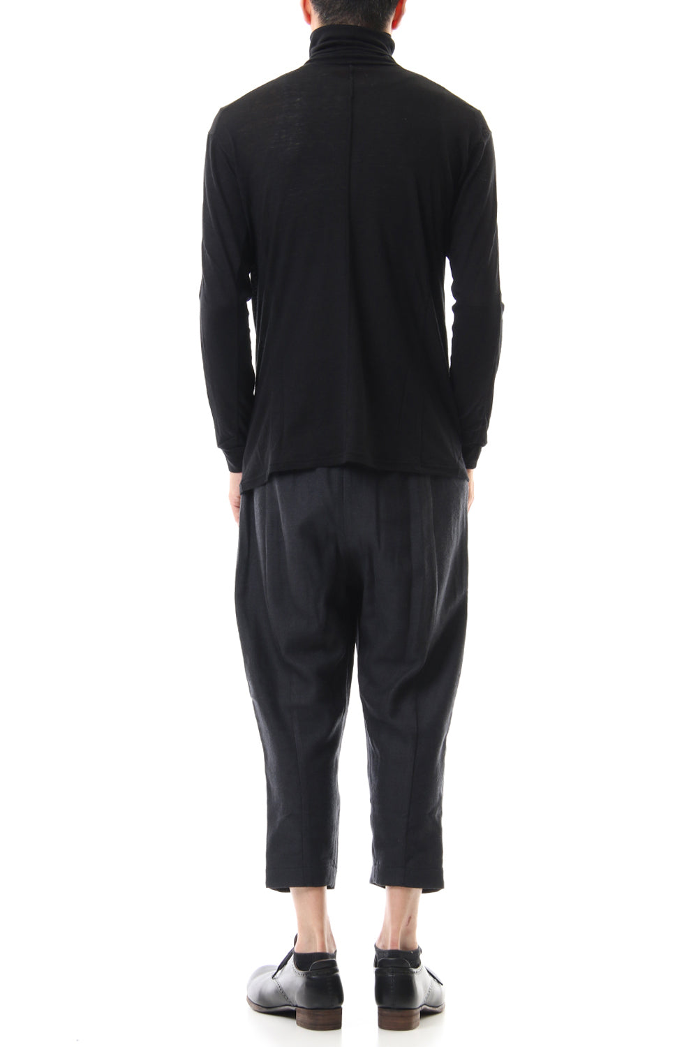 Cropped pants virgin wool / silk