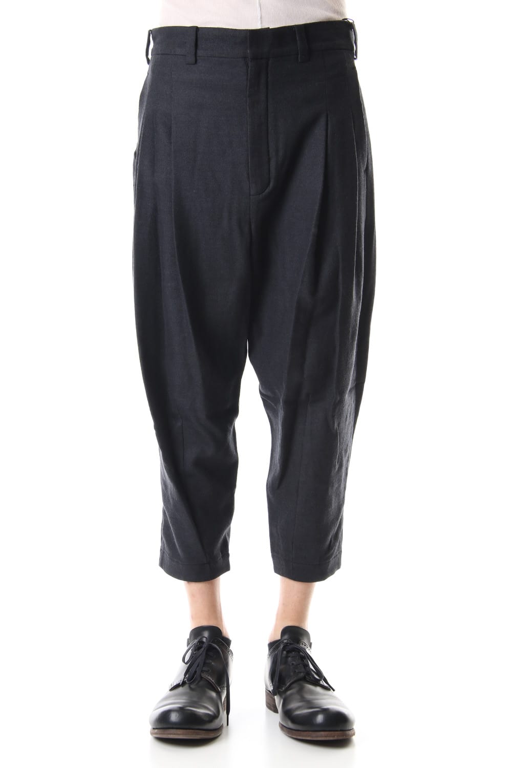 Cropped pants virgin wool / silk