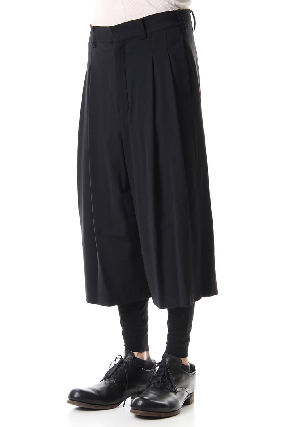 Cropped pants virgine wool 4way stretch