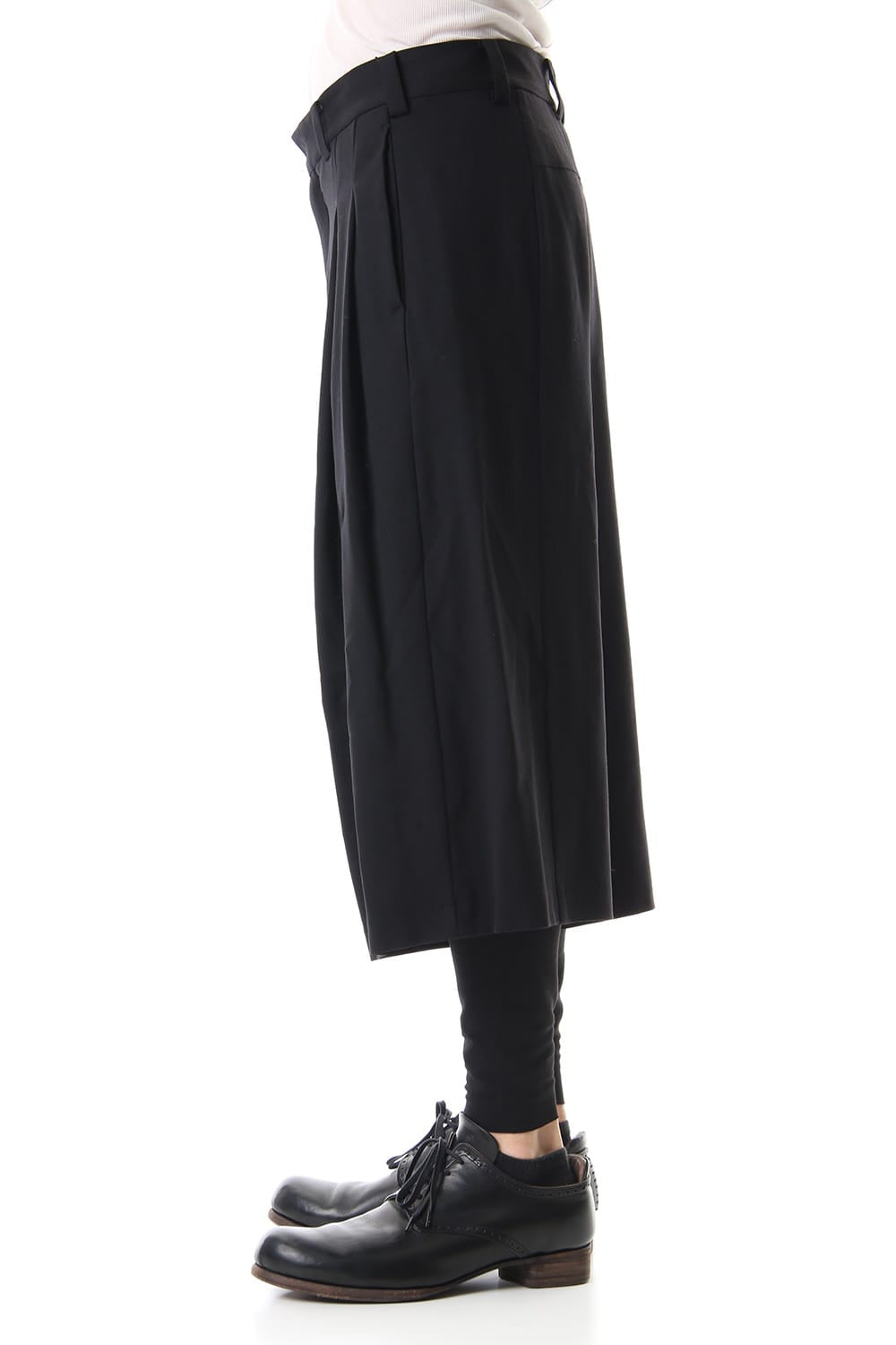 Cropped pants virgine wool 4way stretch