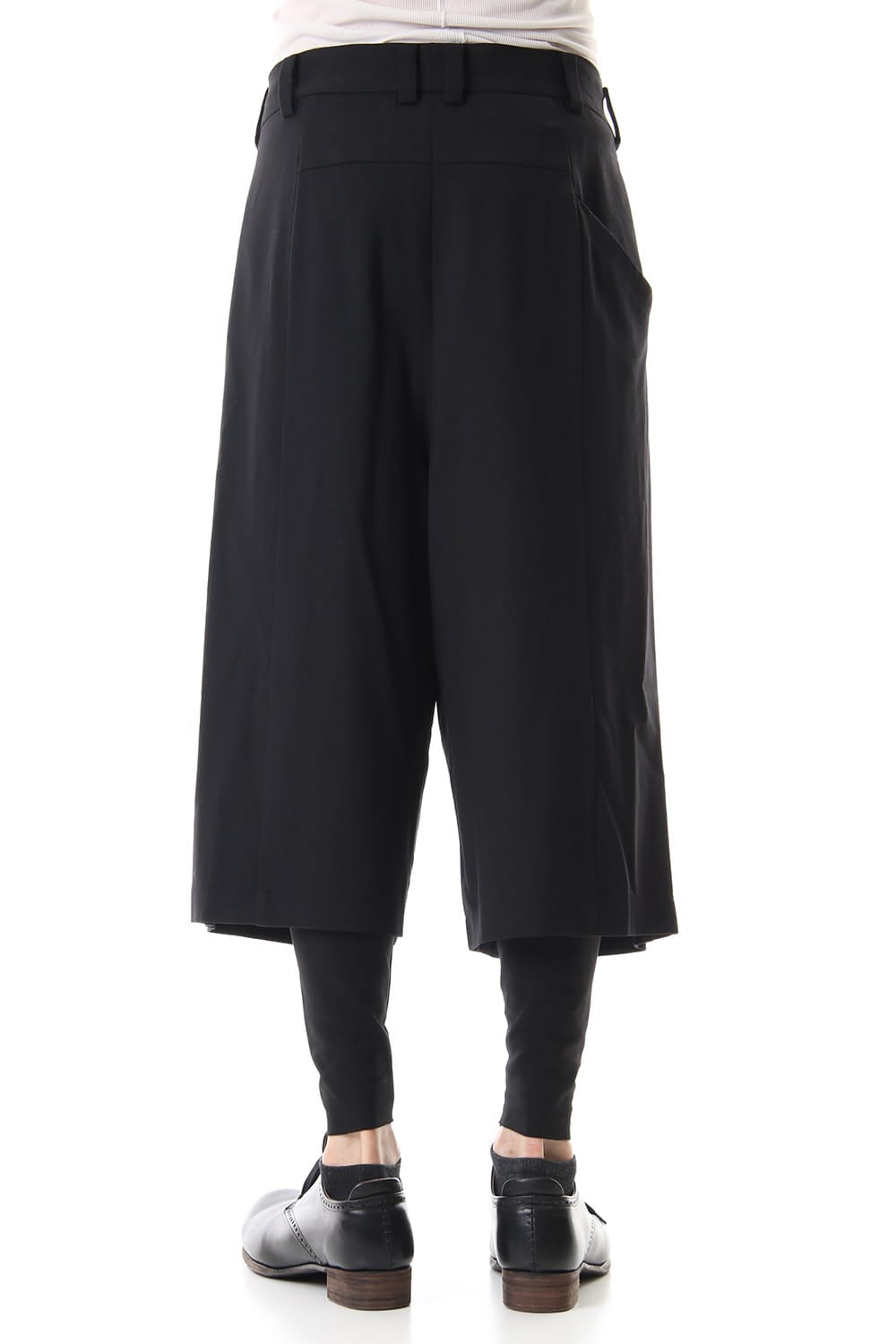 Cropped pants virgine wool 4way stretch