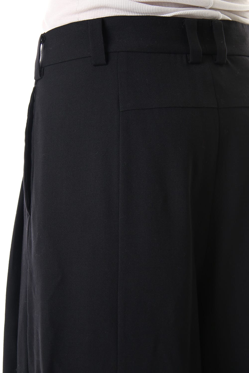 Cropped pants virgine wool 4way stretch