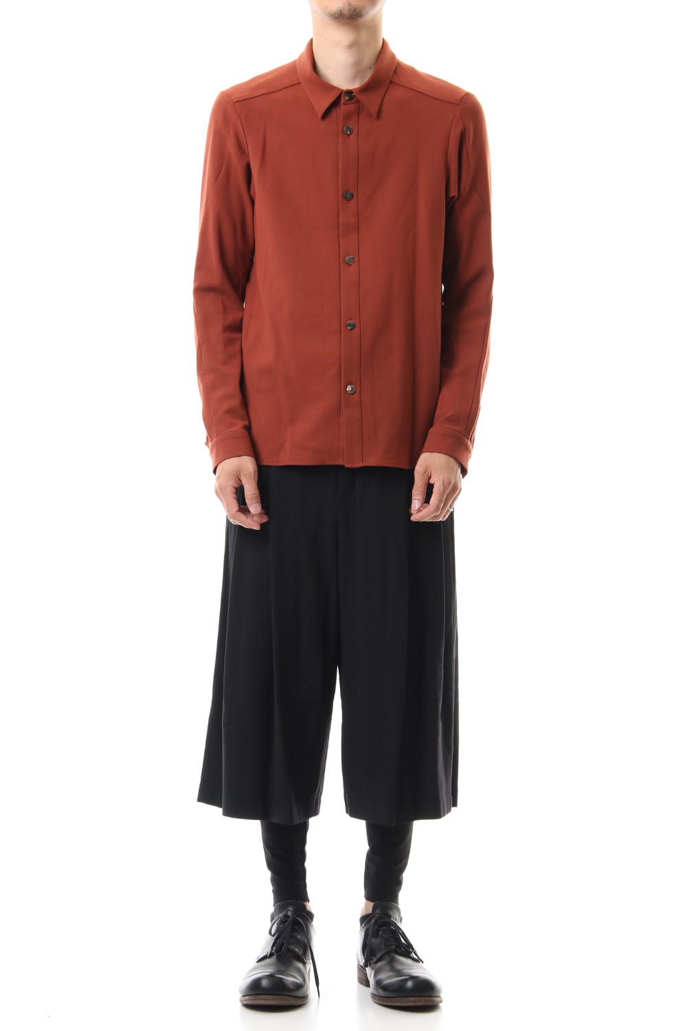 Cropped pants virgine wool 4way stretch