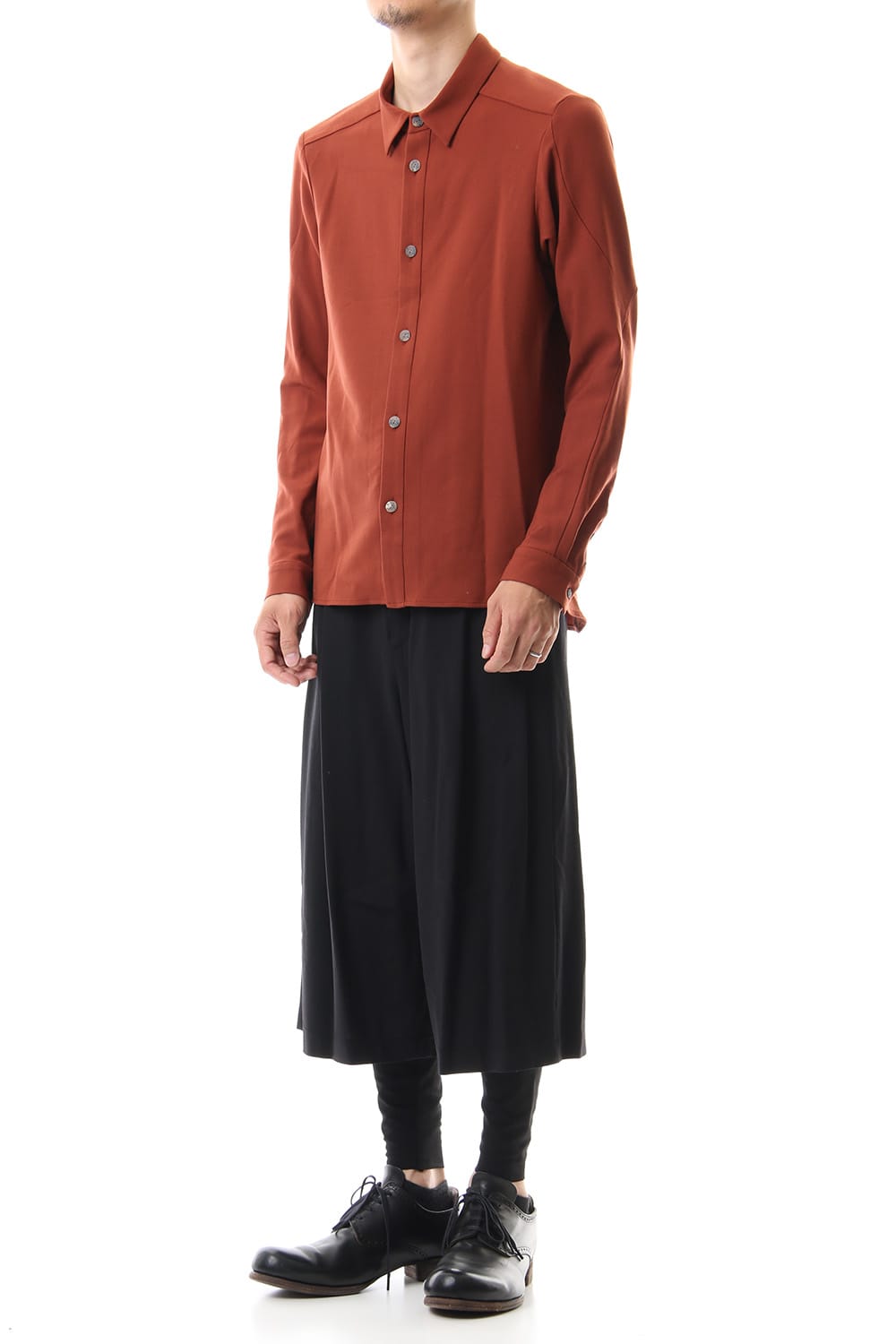 Cropped pants virgine wool 4way stretch