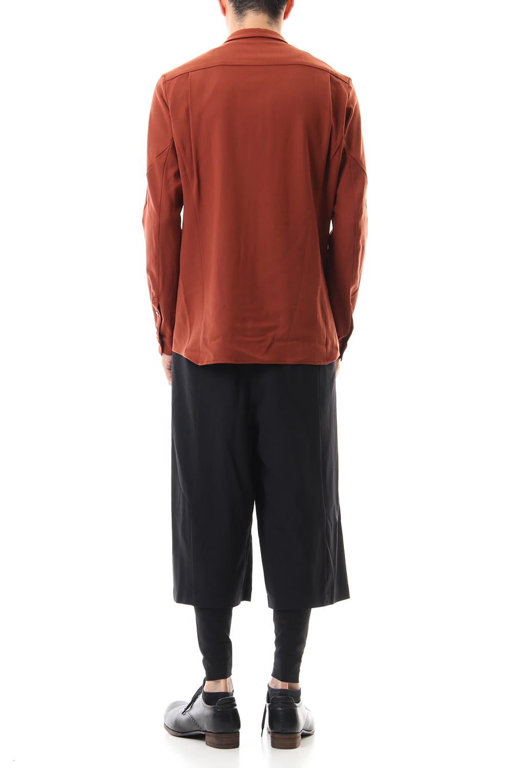 Cropped pants virgine wool 4way stretch