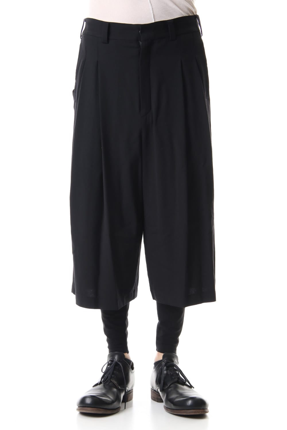 Cropped pants virgine wool 4way stretch