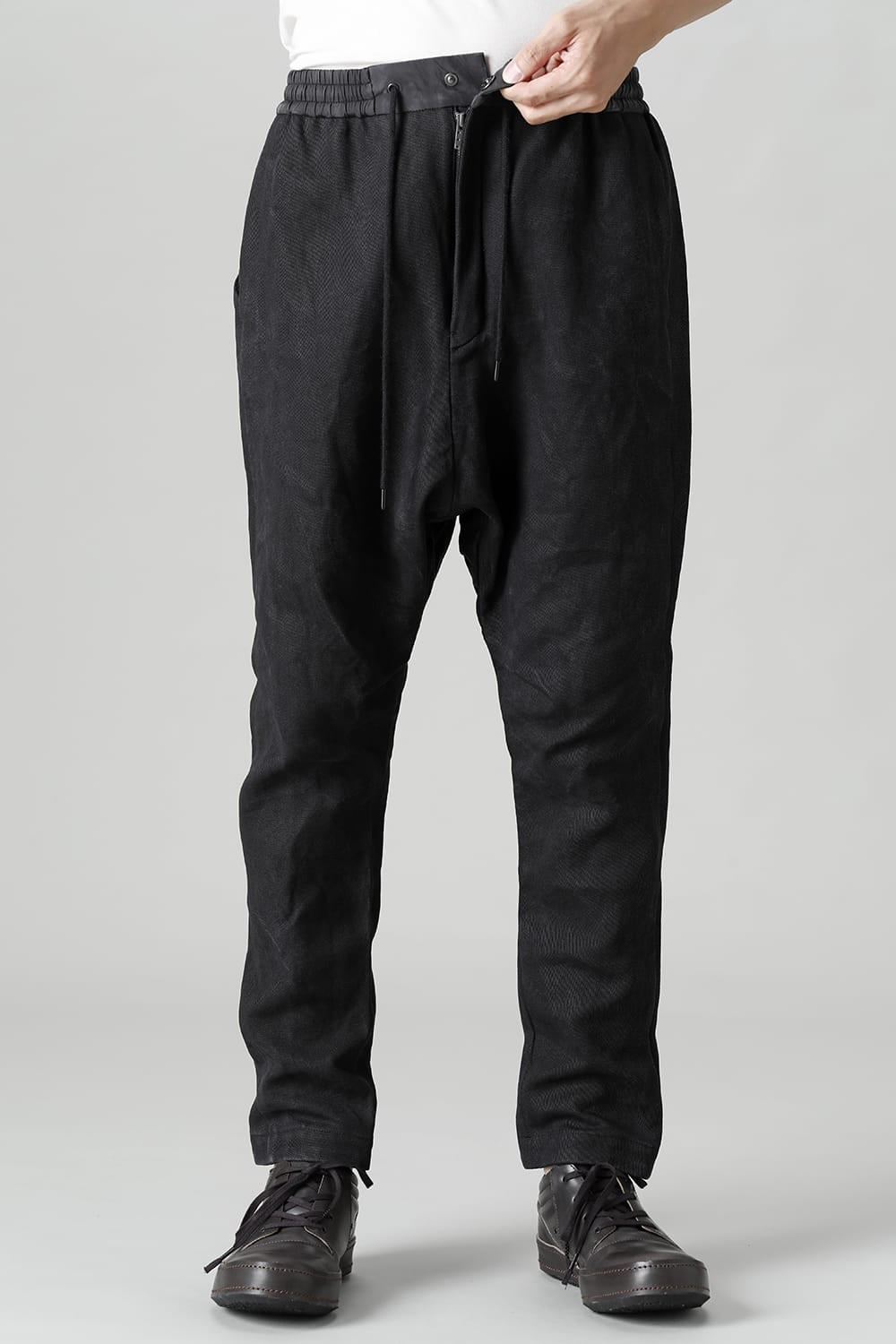 ドロップクロッチパンツ ヘビー和紙 デニム