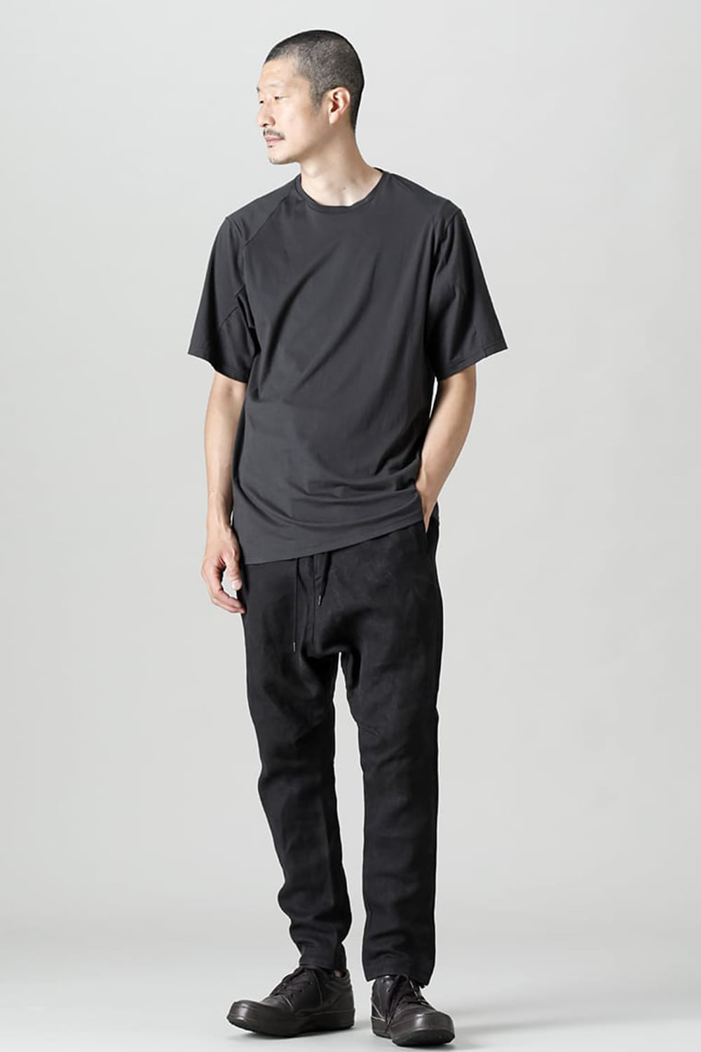 ドロップクロッチパンツ ヘビー和紙 デニム