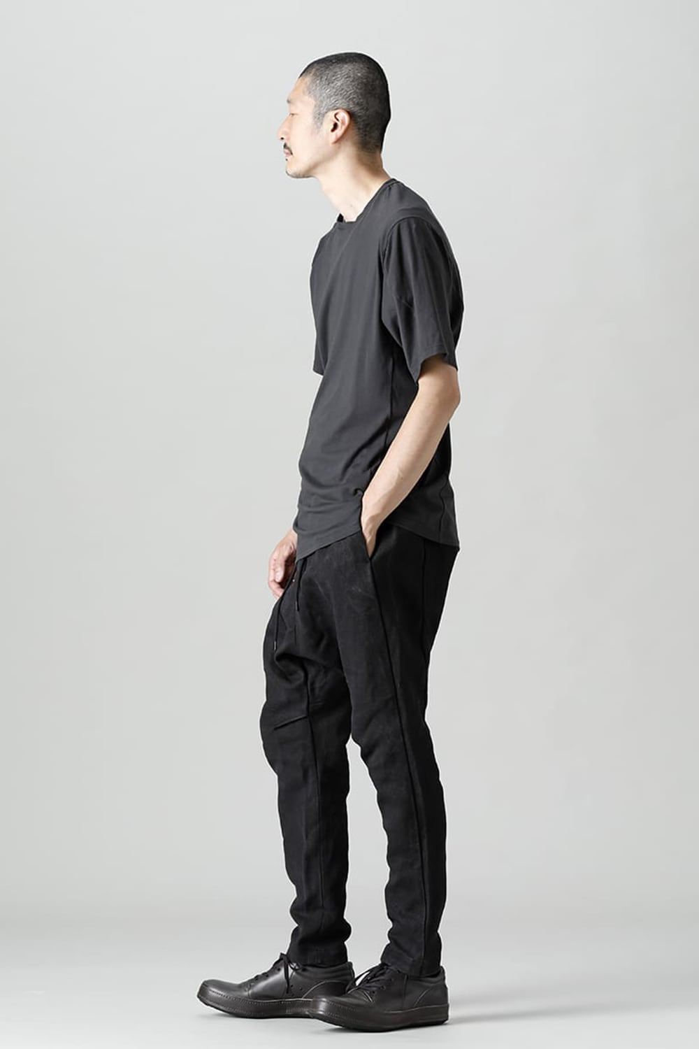 ドロップクロッチパンツ ヘビー和紙 デニム